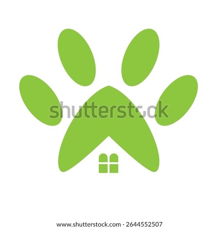 Pet Logo Design. Paw Symbol Vector Template