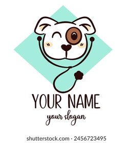 Pet Logo Design Template. Flat Style Vector.