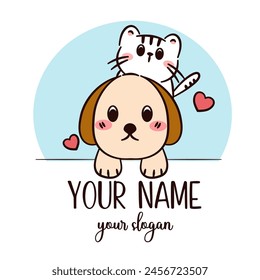 Pet Logo Design Template. Flat Style Vector.