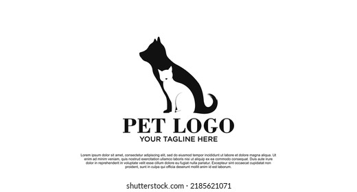 Icono de mascota de la plantilla de diseño de logotipo Premium Vector