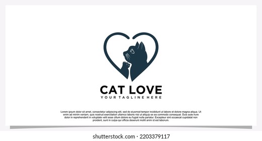 Pet logo design template pet icon simple concept Premium Vector