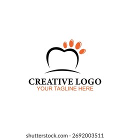 Pet logo design, vector logo, illustration logo design