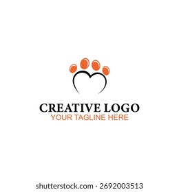 Diseño del logotipo del animal doméstico, logotipo del Vector, diseño del logotipo de la ilustración
