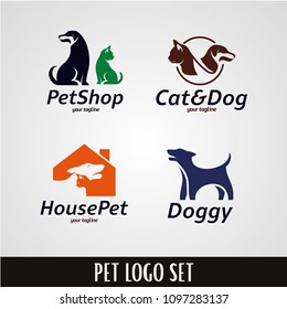 Pet Logo Designs Template Set