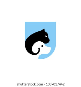 Pet Logo Dog Cat Shield Protection Logo