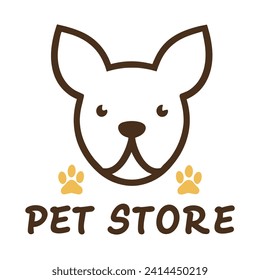 Pet Logo dog design vector template. Pet store logo design