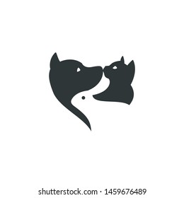 Pet Logo, Negative Space Concept