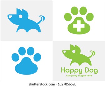 Logo-Paket 2020 für Haustiere. Neue moderne Hundelogos und Logos für Pfoten. 