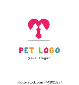 Pet logo template