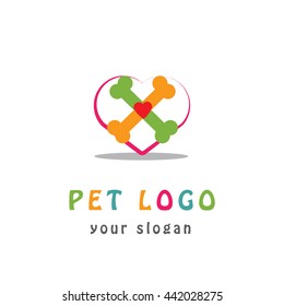 Pet logo template