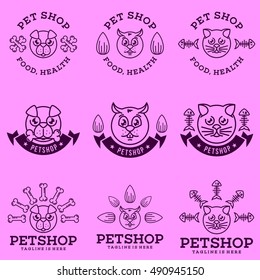 Pet logo template