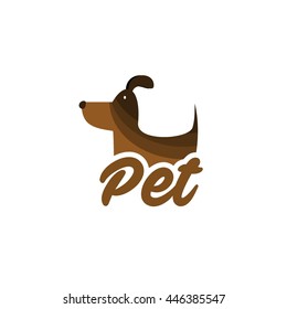 Pet logo template. Dog and Puppy logo.