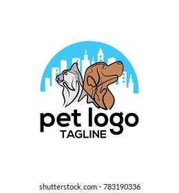 pet logo vector 