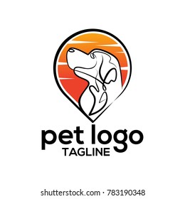 pet logo vector 