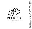 dog and cat logo