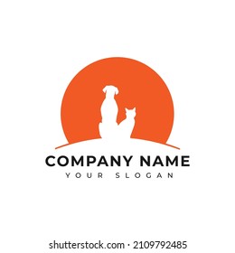 Pet logo vector design template