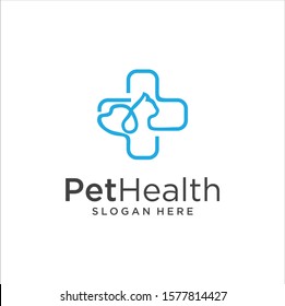 Pet Logo Vector Icon For Pet Shop Or Pet Care And Veterinary Cat And Dog