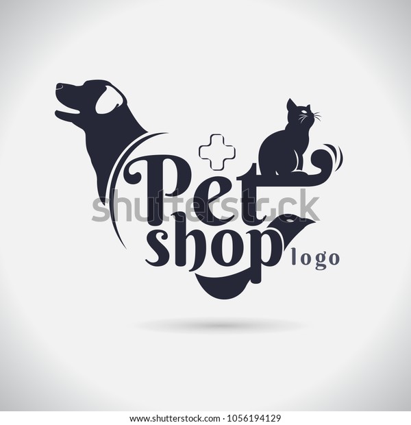 Pet Logo Vector On White Background Stock Vector (Royalty Free) 1056194129