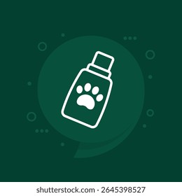 pet lotion or cream icon, vector