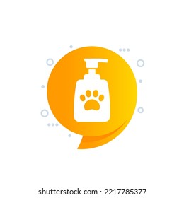 pet lotion icon for web, vector