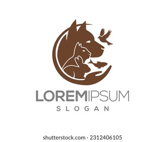 pet love, dog and cat, fur, happy, illustration, kitten, kitty, logo, love, paw, pet, puppy, shop, sitting, small, vector, veterinarian, veterinary, pet logo, pet care