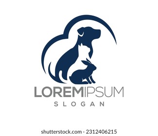 pet love, dog and cat, fur, happy, illustration, kitten, kitty, logo, love, paw, pet, puppy, shop, sitting, small, vector, veterinarian, veterinary, pet logo, pet care