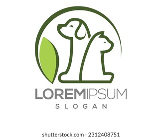 pet love, dog and cat, fur, happy, illustration, kitten, kitty, logo, love, paw, pet, puppy, shop, sitting, small, vector, veterinarian, veterinary, pet logo, pet care