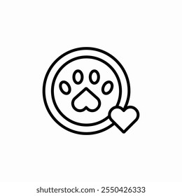 pet love icon sign vector