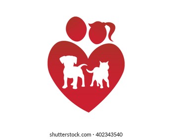 Pet love logo