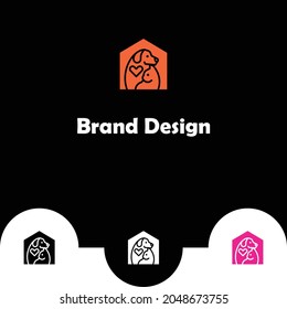 Logo-Design-Vorlage für Haustiere.