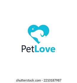 Pet Love Logo Icon Vector Isolated