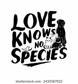 Pet lovers t-shirt design template. Pet lovers typography quotes