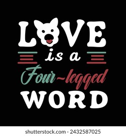 Pet lovers t-shirt design template. Pet lovers typography quotes