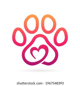 pet lovers vector logo design