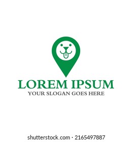 pet map logo , veterinary logo