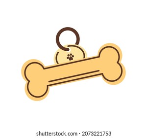 pet medal and bone icon