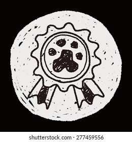 pet medal doodle