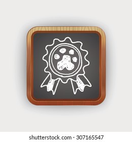 pet medal doodle