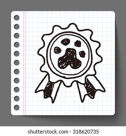 pet medal doodle