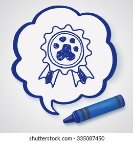 pet medal doodle
