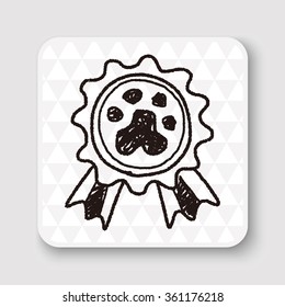 pet medal doodle