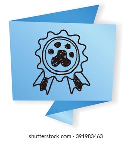 pet medal doodle