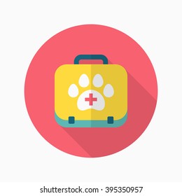 Pet Medical icon , Vector flat long shadow design. 
