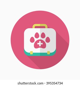 Pet Medical icon , Vector flat long shadow design.