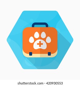 Pet Medical icon , Vector flat long shadow design.