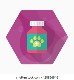 Pet Medical icon , Vector flat long shadow design.