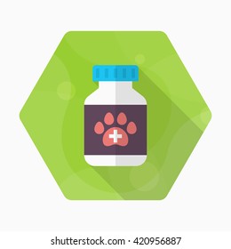 Pet Medical icon , Vector flat long shadow design.