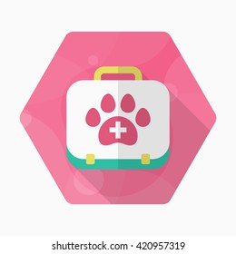 Pet Medical icon , Vector flat long shadow design.