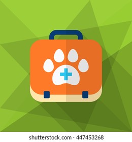 Pet Medical icon , Vector flat long shadow design.