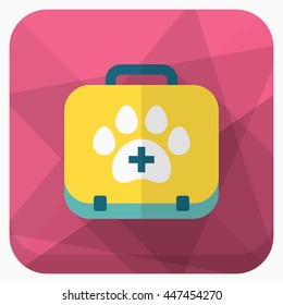 Pet Medical icon , Vector flat long shadow design.